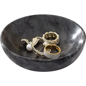 Marble Jewelry Trays, Elegant Marble Material, Perfect for Organizing Jewels, Durable & Stylish Design, Ideal Gift Choice