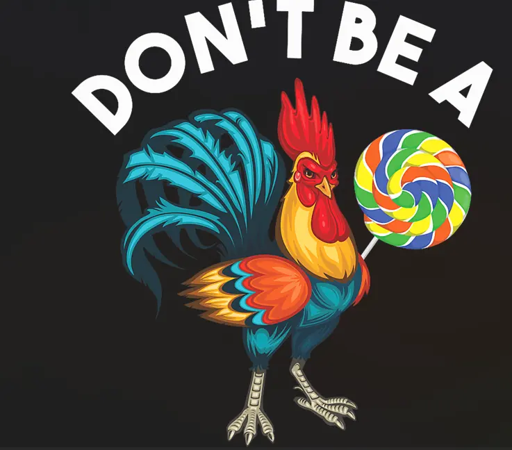 DTF Heat Transfer Prints - Press-On Playful Lollipop, Fun Rooster Designs, Multiple Sizes Full-Color Customized Craft Supplies for Handmade Crafts, Tees and Hats, Tote Bags