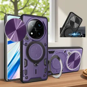 Suitable for Redmi Note 14 Pro Plus 5G / Redmi Note 14 5G / Redmi Note 14 Pro 5G / Redmi Note 14 4G / Redmi Note 14 Pro 4G Phone Case with Kickstand & Ring Holder Cover for Redmi Note 14 Pro+ Note14 Pro 4G 5G Case with Slide Camera Cover