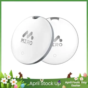 【T1R】Miro Smart Bluetooth Tracker – Compatible with Apple Find My (iOS Only), Anti-Loss for Backpack, Wallet & Suitcase, IP6 Waterproof, Perfect for Travel, Daily Use & Peace of Mind, Lightweight & Reliable, Thoughtful Gift for Family & Friends