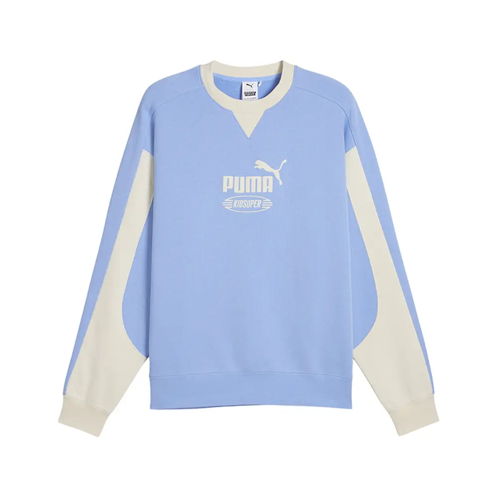 PUMA Mens X Kidsuper Crew Neck Sweater Casual - Blue