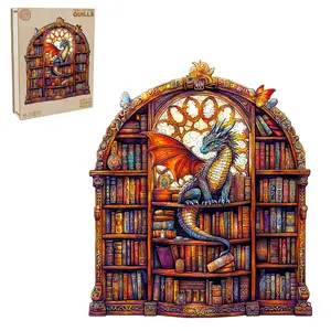 Seek and Find Quills Wooden Jigsaw Puzzle for Adults and Kids Unique Shape Animal Wood Puzzles Challenging Puzzle, Family Game Creative Gifts，Laser-Cut Durable HDF Wood Puzzle