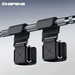 Weight Lifting Hooks Weight Lifting Grips Heavy Duty Deadlift Straps Pull Up Straps Adjustable Powerlifting Support Hooks Straps for Gym Workout