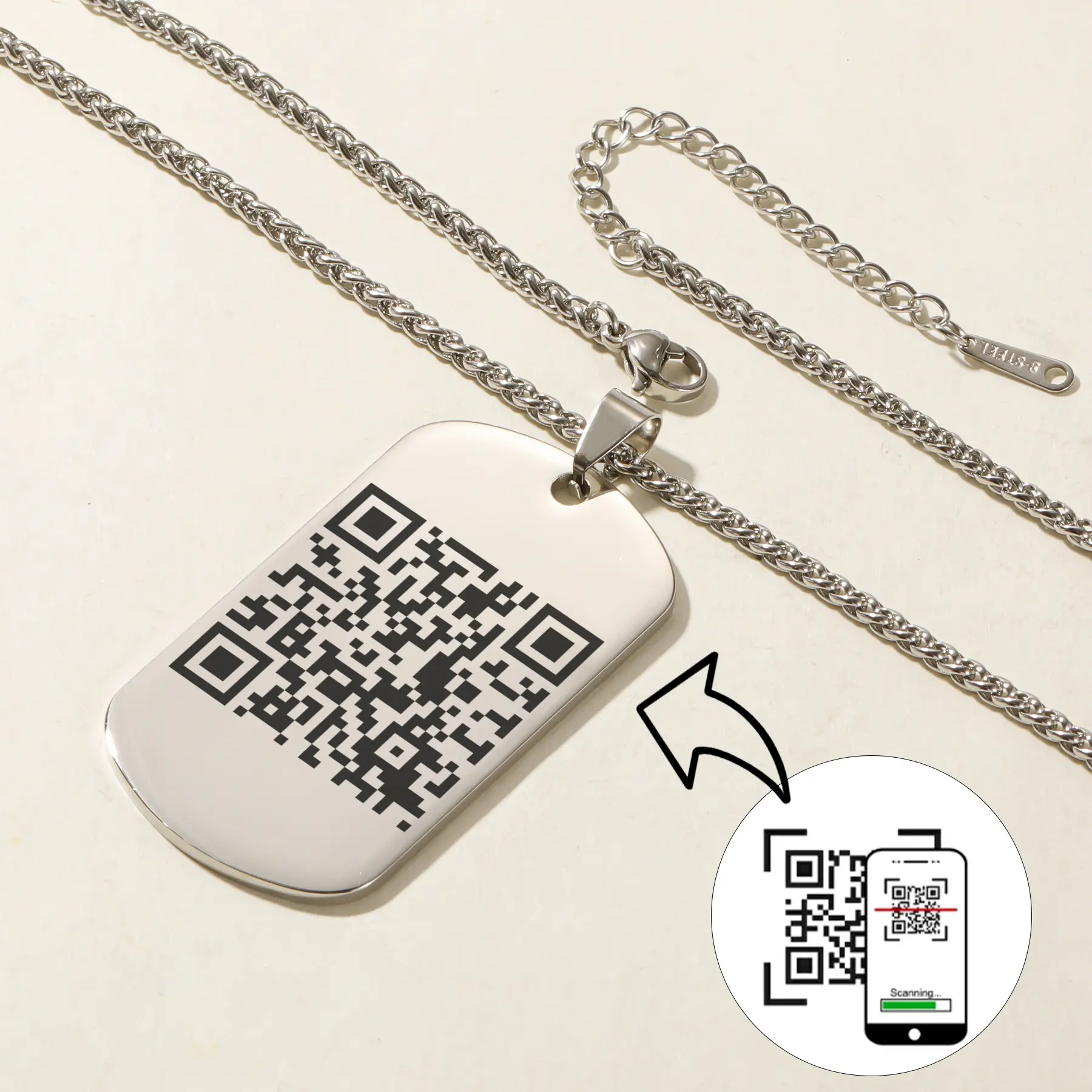 Personalize Picture Gift QR Code - Customizable Keychain - Backpack ID Tag Rental Keychain - Custom QR Code ID Tag
