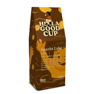 Hella Good Cup Sparks Lake Light Roast Citrus Sweet Light Body Coffee 12oz 100% Roasted Beverage