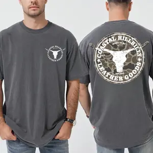 2Sides Coastal Hillbilly Retro Camo Tee, Classic Cotton Menswear Shirt, Unisex Graphic Summer Outfit for Outdoor Enthusiasts, Patriotic 4th of July Fishing Look