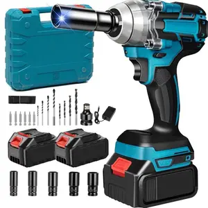 3-in-1 Cordless Impact Wrench Set 1/2" High Torque 3000mAh Battery with Case for Car Home DIY