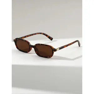 Unisex Vintage Sunglasses, Trendy Casual Sunglasses for Everyday Use, Fashion Accessories for Outdoor Activities