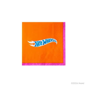 HOT WHEELS™ X BONJOUR FETE ORANGE SMALL NAPKINS