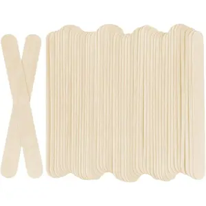 100 count  Wooden Craft Sticks Popsicle Stick 6" Long x 3/4"Wide  Ice Pop for DIY Crafts, Art Projects, Classroom Supplies