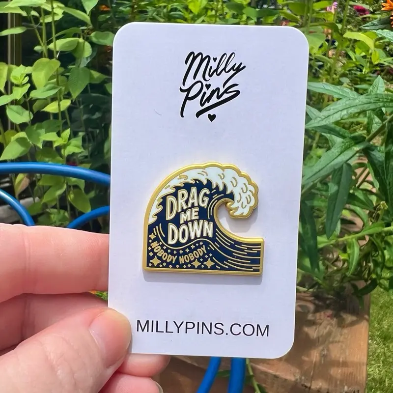 Drag Me Down (Nobody Nobody) - One Direction Enamel Pin - 1D Fan Merch