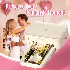 4x6 Photo Printer with 20 Sheets & 1 Ribbon, Unique Anniversary & Valentine's Day Gift, Couple Gift, GiftedInLove, Instant Picture Printer, Portable Gift for Her/Him, Romantic Gift Idea
