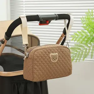 Mommy Diaper Bag, Unisex Quilted Baby Changing Bag, Travel Storage Bag for Mom Essentials, Mother's Day Gift, Stylish & Functional Design