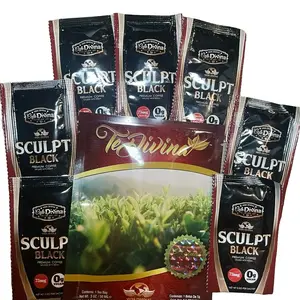 Te Divina Kit Semanal + 7 Sculpt Black Coffee - Tea Bag & Coffee Sachets - Sugary-Free, Instant Coffee, Convenient Beverage for On-the-Go Use