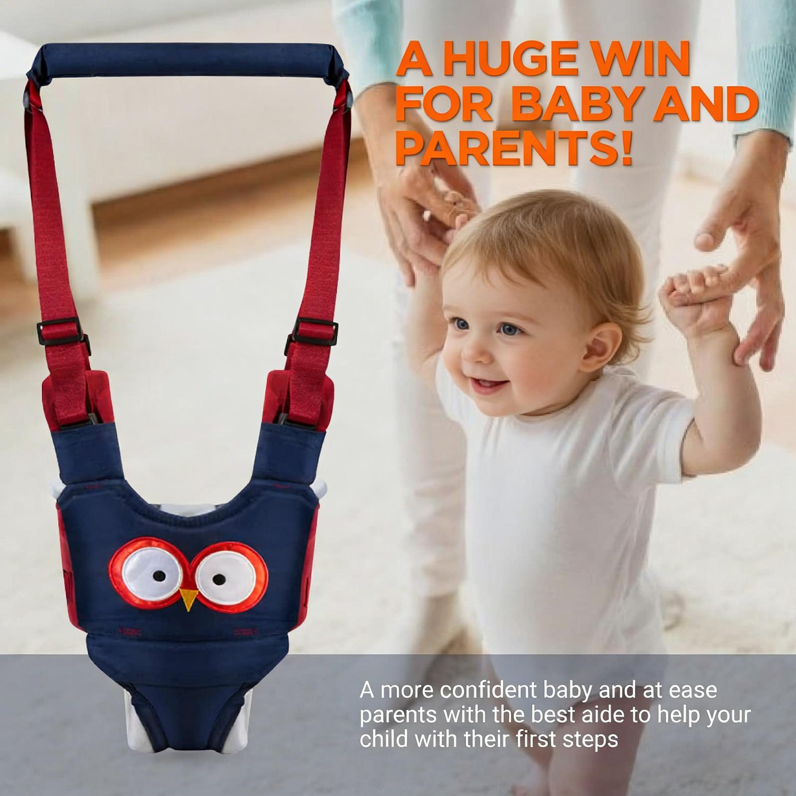 Baby Walking Harness Handheld Kids Walker Helper Toddler Infant Walker Harness Assistant Belt Child Baby Walk Learning Help Support Assist Trainer Tool for 7-24 Month Old