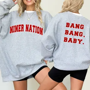 49ers Sweatshirt Niners Nation Bang Bang Baby  Game Day Crewneck, San Francisco Forty-Niners shirt