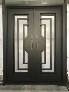 Double Iron Doors Matte Black Double Iron Doors Matte Black
