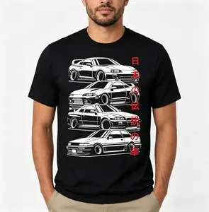 【Viral TikTok Shirt】【JDM Shirt】Vintage Skyline JDM Car Graphic T-Shirt Automotive Tuning Streetwear Tee Unisex Cotton Casual Short Sleeve Crewneck Shirt For Car Enthusiasts & JDM Fans & Trend Seekers Camiseta Verano tiktokshopspringglowup
