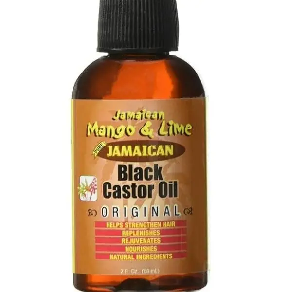 Jamaican Mango & Lime Original Black Castor Oil - Daily Haircare Moisturizer for Dreadlocks, Hydrate Dry Scalp, Repair Damage, Strength, Shine, Lightweight, Seed-Based, Formaldehyde-Free, Perfume-Infused (2 fl oz, Pack of 1), Moisture, Damage Repair, Hydr