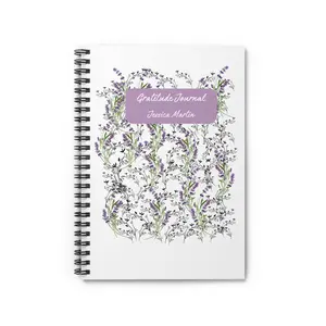 Gratitude Journal Spiral Notebook - Ruled Line, Daily Planner, Inspirational Notebook, Writing Journal, Diary, Thankful Notebook