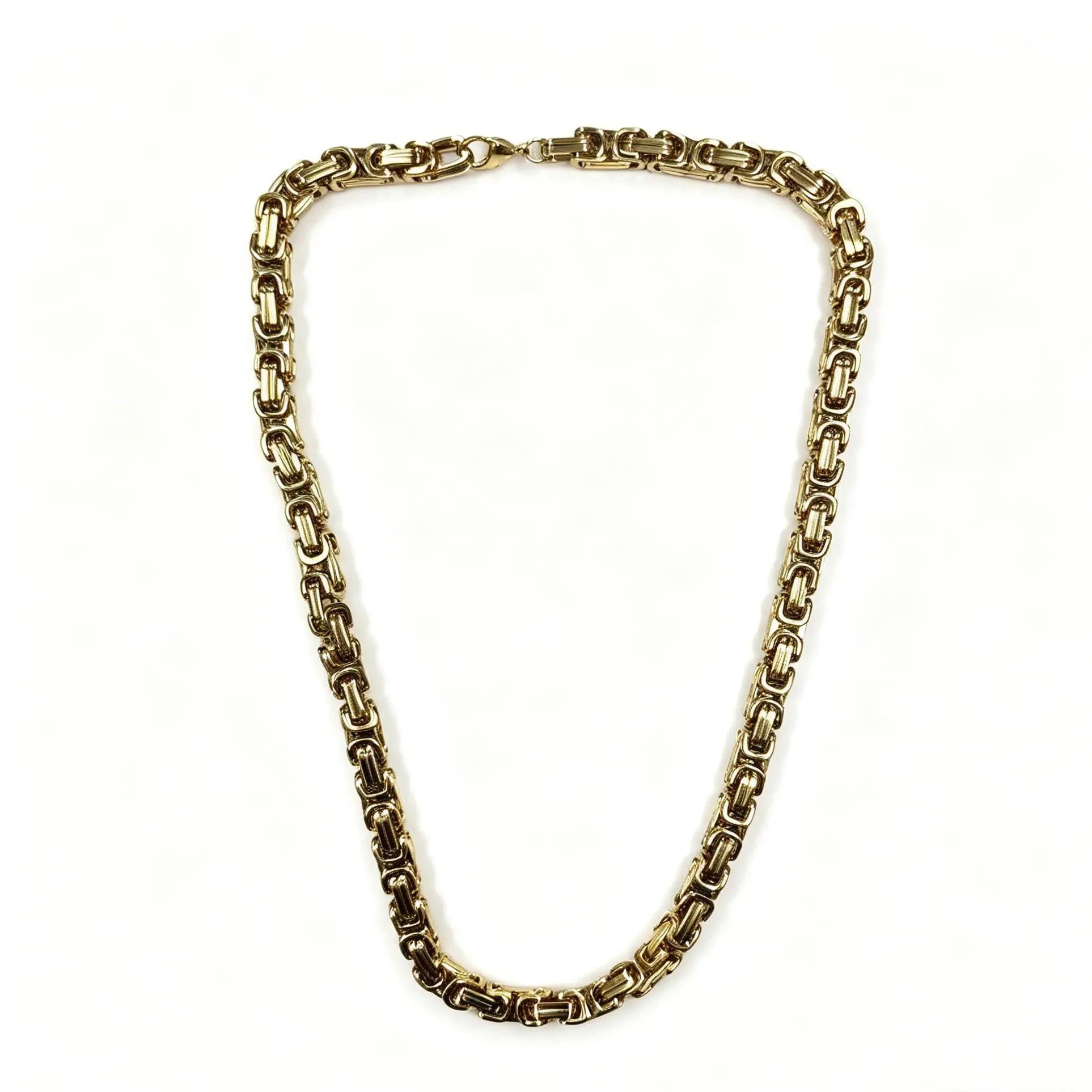 Shiny Byzantine Link Necklace 8mm