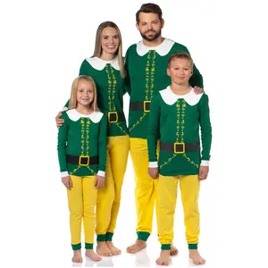 Matching Family Pajama Set Sleepwear Classic Character Tight Fit Long Sleeve Sleep Loungewear