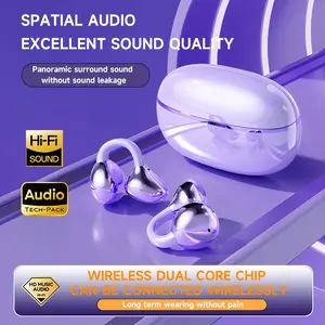 True Wireless Air Conduction Bluetooth-compatible Headphones, Open Ear Musics TWS Earbuds, HD Stereo Sound, Sports Design, Long Battery Life