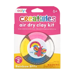 Creatibles Mini Air Dry Clay Kit - Rainbow BFFs