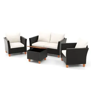 COSTWAY - Outdoor Paradise 7-Piece Patio Relaxation Set