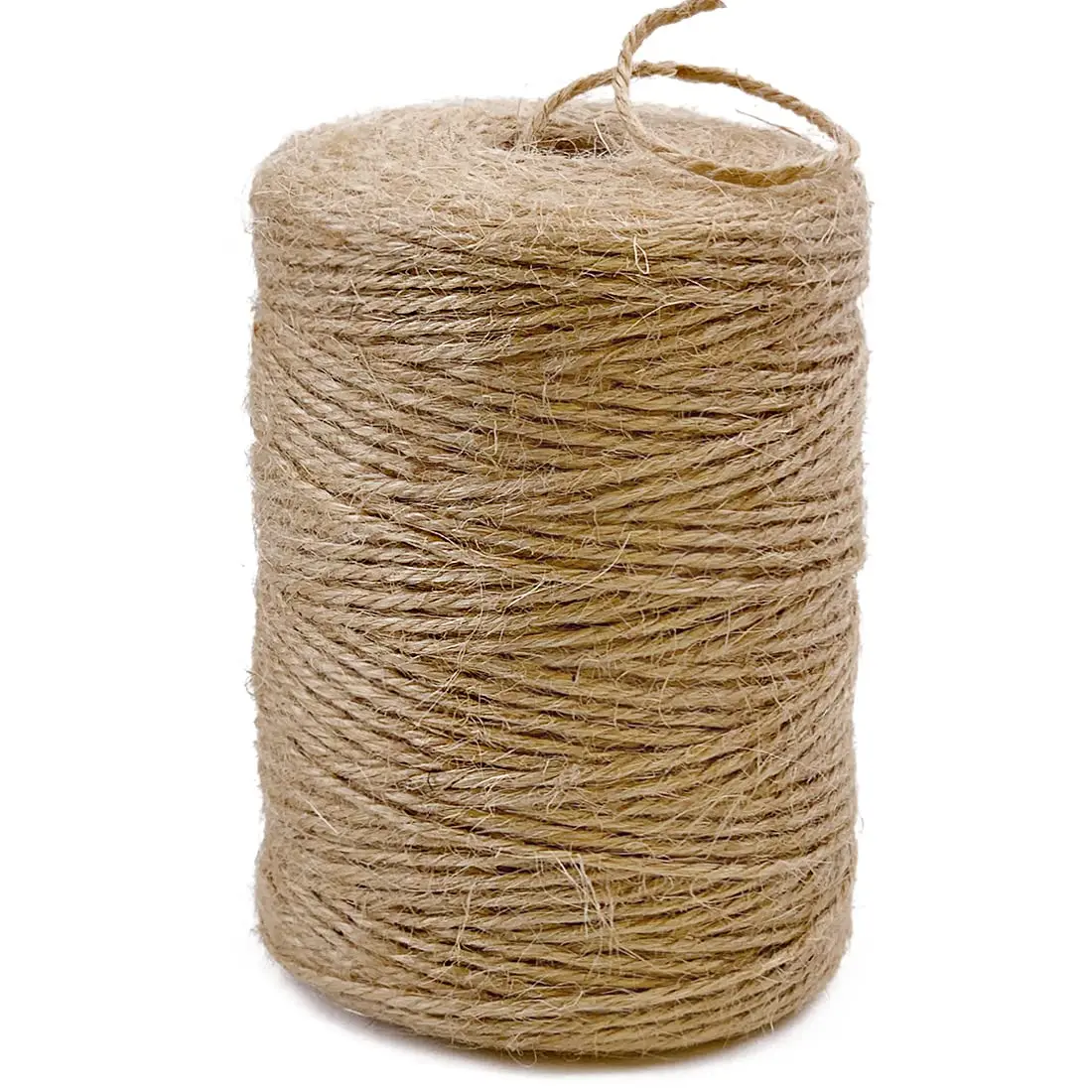 Natural Jute Twine 600 Feet for Crafts, Gift Wrapping, Packing, Gardening, and Wedding Decor