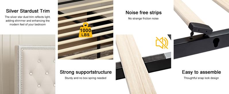 GEGOFORU Queen LED Galaxy Bed Frame with Projector, Bluetooth Speakers & USB Charging, RGB Lighting, White Velvet Upholstered Platform Bed, No Box Spring Needed GEGOFORU Queen LED Galaxy Bed Frame with Projector, Bluetooth Speakers & USB Charging, RGB Lighting, White Velvet Upholstered Platform Bed, No Box Spring Needed