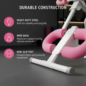 Multi-Position Home Fitness Machine - Adjustable Structure with Padded Supports & Stable Base for All-Round Body Training at Home