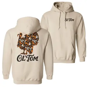 OL'TOM Turkey Hunting Hoodie, Camo Turkey Graphic Pullover, Hunter Outdoor Sweatshirt, Technical Turkey Gear Gift for Men Women