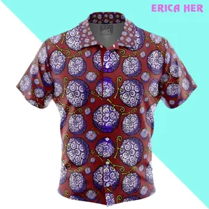 Gomu Gomu no Mi One Piece Button Up Hawaiian Shirt
