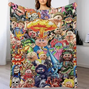 Garbage Pail Kids (Special edition) Throw Blanket Bed linens Vintage Sleeping Bag Summer Blankets Warm and soft flannel blanket Bed sheet and bedspread