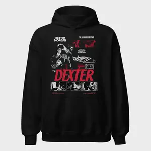 Dexter Tv Show T Shirt, Retro Horror Graphic Tee, Funny Crime Drama Sweatshirt, Dark Humor Serial Kjller Hoodie, Unisex Sweater Pullover Tee