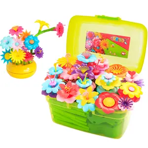 New Flower Garden Building Toy Set for 3, 4, 5, 6 Year Old Girls, STEM Educational Activity Toys and Girls Birthday Gift for Age 3+ yr Toddlers and Kids, 143 pcs