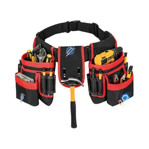 Magnetic Multi-Pocket Adjustable Tool Belt, Multi-Functional Repair Tool Pouch, Tool Bag Organizer, Tool Pockets