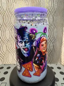 16oz Little Monsters Snow Globe Tumbler