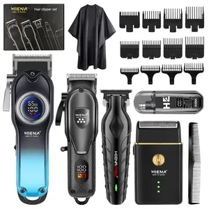 Men's Professional Hair Clipper Set, 5-Piece Trimmer Kit Includes Wireless & Electric Clippers, Precision Styling Tools with Storage Box precision styling tool