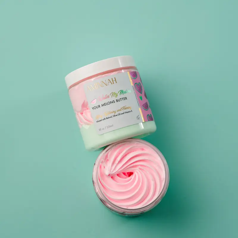 Water My Melons Boob Butter with Watermelon Fruit Extract, Retinol and Vitamin E for Tightening, Firming, and Lifting Breast Skin