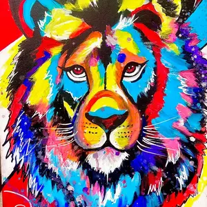 Luv Art Box | DIY Art Kit with Pre-Sketched Canvas, Paint Colors, Brushes & Easel