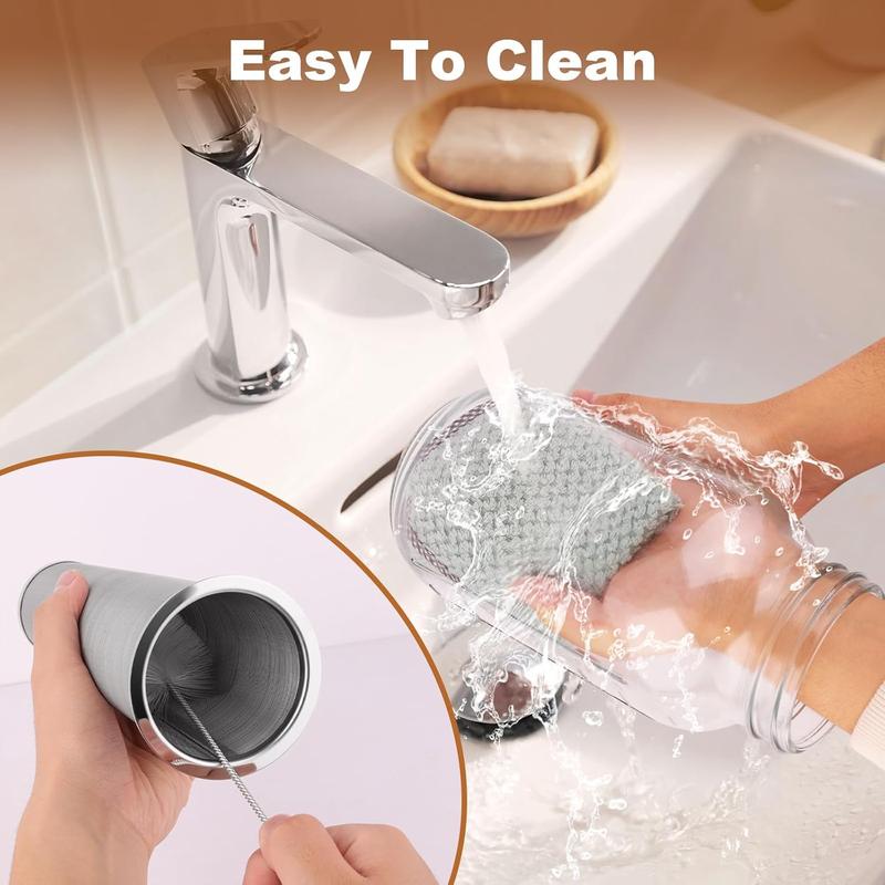 QHH Cold Brew Coffee Maker,64 oz Mason Jar Pitcher with Stainless Steel Filte