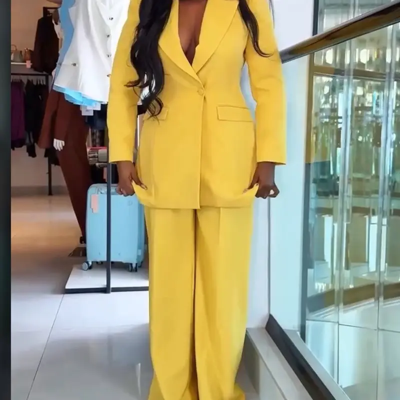 Two piece yellow suit Two piece yellow suit