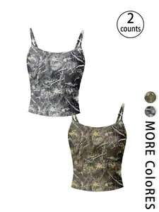 Women's All Over Print Cami Top, Casual Sleeveless Top for Summer, Ladies Clothes for Daily Wear