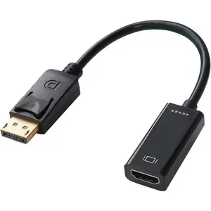 Displayport to HDMI Adapter, 4k Display Port (DP) Male to HDMI Female Converter Compatible for Desktop, Computer, , , , Surface, iMac