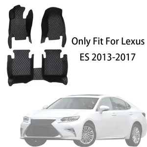 Full Set Nappa PU Leather Car Floor Mat For Lexus ES 2013-2017 Front And Rear Cushion Slip-Resistant Wear-Resistant Auto Interior Accessories Car Mats