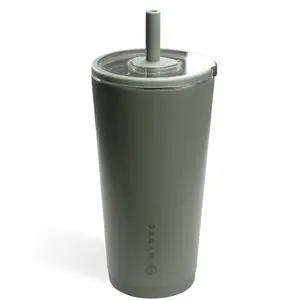 Hydrojug Everyday Tumbler - Double-Wall Vacuum Insulated Spill-Free Lid Flexible Straw Drinkware Bottled