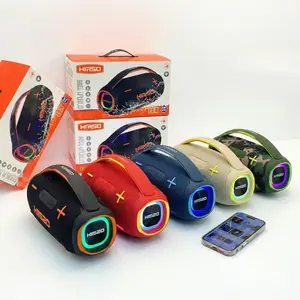 Large LED Super Bass Wireless Portable Soundbar Speaker with Handle, USB/MicroSD/AUX Inputs, High-Quality Audio, Rechargeable, Durable Design for Universal Devices