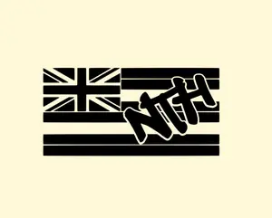 NTH x Hawaii Automotive Car Exterior Sticker, Durable Vehicle Decal for Cars and Motorcycles